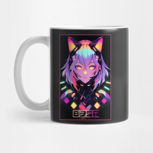 Anime Cat Girl | Quality Anime Design | Chibi Cat Girl Miaw | Manga Anime Art Mug